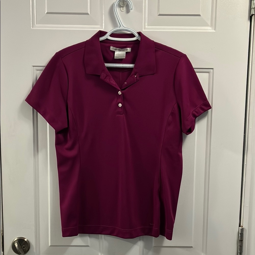Women’s Nike golf shirt - Deep Berry